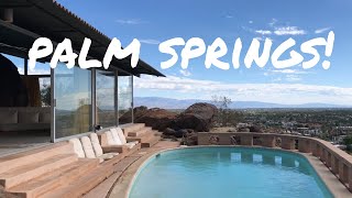 PALM SPRINGS MODERNISM WEEK  ALBERT FREY HOUSE TOUR  VLOG [upl. by Gazo755]