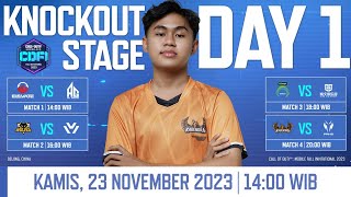 Knockout Stage Day 1 CDFI 2023 l Garena Call of Duty® Mobile Indonesia [upl. by Simsar]