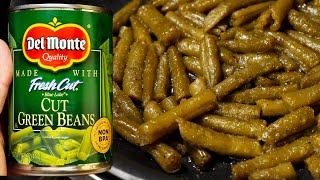 EASY Canned Green Beans Recipe  how to cook canned green beans [upl. by Leschen]