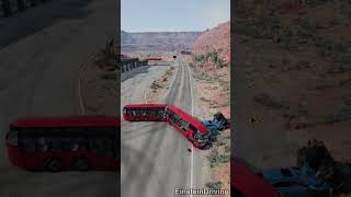 Unbelievable Highway Car Crashes 2  BeamNG Drive [upl. by Gean]