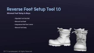 MAYAReverse foot Rig Tool [upl. by Niret]