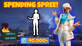 Spending 40000 VBucks Somehow Again in FORTNITE Spending Spree 17 [upl. by Falk]