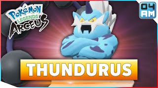 Where To Find THUNDURUS amp How To Catch It in Pokemon Legends Arceus [upl. by Idnib706]