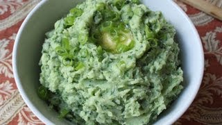 Colcannon  St Patricks Day Potato Recipe  Mashed Potatoes with Kale Leeks and Spring Onions [upl. by Aivax]