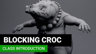 Croc Blocking The Model In Maya Overview [upl. by Georgina]