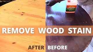 Remove Gel Stain using CITRISTRIP  Beginner  How To Process  DIY Power Couple [upl. by Jerrine227]