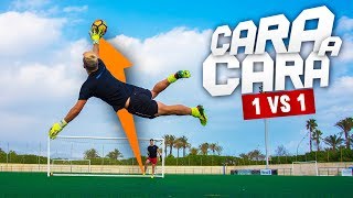 CARA A CARA 1vs1 ¡Retos de fútbol DUELO de PORTEROS Crazy Crew [upl. by Tamqrah149]