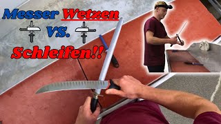 Wetzen vs Schleifen – Die Unterschiede und Techniken🔪💪 [upl. by Felice]