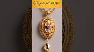 Gold pendant design fashion frockdesign top trending latest dressmakeup jewellery earrings [upl. by Ettesel]