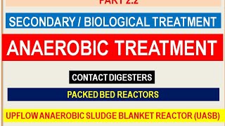 4 ANAEROBIC TREATMENT OF WASTEWATER [upl. by Rebe]