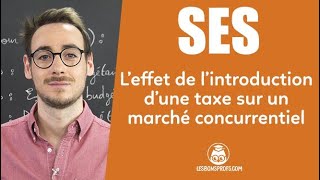 Leffet de lintroduction dune taxe sur un marché concurentiel  SES  1re  Les Bons Profs [upl. by Yldarb]