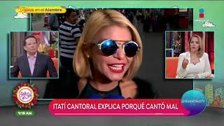 Itatí Cantoral reacciona a críticas por interpretación de La Guadalupana  Sale el Sol [upl. by Sharline]