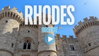 The Greek island of Rhodes has a long historical past with many grand buildings to discover [upl. by Nanete]