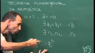 Aritmética  Aula 10  Números primos  Teorema Fundamental da Aritmética [upl. by Elok]