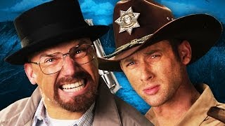 Rick Grimes vs Walter White Epic Rap Battles of History [upl. by Eatnwahs]