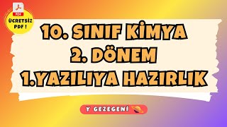 🚀 10SINIF KİMYA 2DÖNEM 1YAZILIYA HAZIRLIK kimya yazılıyahazırlık [upl. by Peterec628]