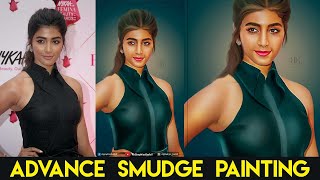 HOW TO MAKE SMUDGE PAINTING IN PHOTOSHOP  OIL PAINT EFFECT [upl. by Zel]