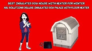 Best Insulated Dog House With Heater for Winter ★ ASL Solutions Deluxe Insulated Dog Palace Review [upl. by Ehcar]