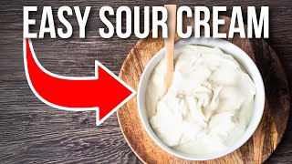 Raw Milk Sour Cream Recipe  How To Make Clabbered Cream [upl. by Middlesworth889]