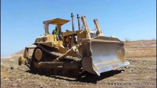 CAT D10 ripping and dozing [upl. by Janka527]