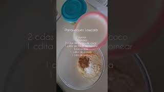 Panqueques Lowcarb 😋🍌 food recipe [upl. by Luhem784]