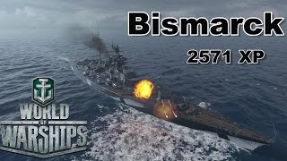 World of Warships Bismarck On A Rampage 8 Ships Sunk [upl. by Naerad]