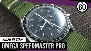 Omega Speedmaster Professional Moonwatch 357050 Video Review – 60CLICKS [upl. by Charlotta]