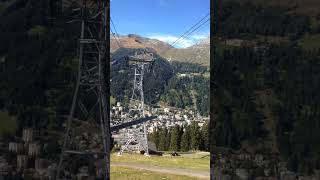 Cable Car Climbing up the hills at Davos Davos cablecar ISchalp [upl. by Pritchard619]