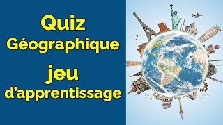 Quiz géographique un jeu d’apprentissage pays du monde capitales drapeaux… [upl. by Leiva]