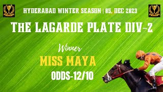 THE LAGARDE PLATE DIV 2 Winner MISS MAYA [upl. by Aires]