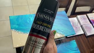 50 SECRET Revealed Prevent Paint Cracking when adding a coat of Minwax on Acrylic Pours  HackTip [upl. by Ynnavoig]