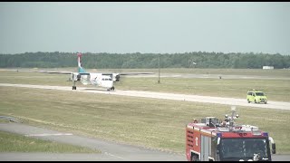 Wieder regulärer Betrieb am Flughafen RostockLaage [upl. by Ahsatam]