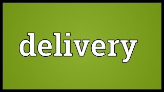 Delivery Meaning [upl. by Farra]