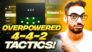 OVERPOWERED 442 FORMATION amp CUSTOM TACTICS FOR EAFC 24 ULTIMATE TEAM [upl. by Hnib979]