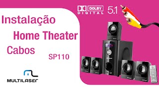 Como fazer a instalação do Home Theater Multilaser [upl. by Oriana]