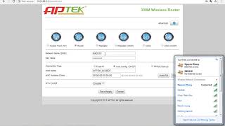 Hướng Dẫn Cài Đặt Aptek WIFI N302 ROUTER 2018 [upl. by Lorrin]