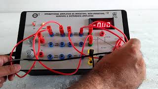 Op Amp as InvertingNonInvertingSumming Difference by Mars EdPal Instruments Pvt Ltd ME 625 [upl. by Ecnaralc]