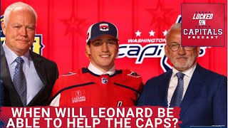 When will the Capitals 2023 first round pick Ryan Leonard be ready to help the Washington Capitals [upl. by Aehcim]