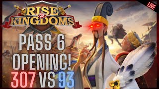 1307 vs 1093 Pass 6 Opening War in Warriors Unbound KvK Rise of Kingdoms Day 2 [upl. by Anaet]