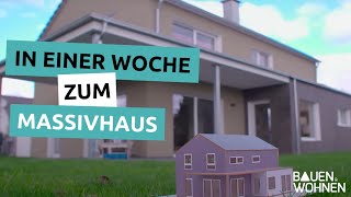 Bauen im Schnellverfahren  In einer Woche zum Massivhaus [upl. by Laith]