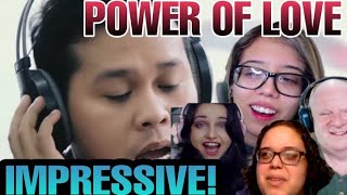 2020 NEW REACTIONS 2  Marcelito Pomoy sings Power Of Love Celine Dion Live on Wish 1075 Bus [upl. by Glanville562]