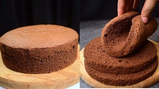 Basic Chocolate Sponge Cake l Best Sponge For Birthday Cake [upl. by Seta]