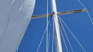 Halyard hoisting problem no wraps or tangles [upl. by Eseilanna]