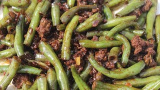 Sautéed Green Beans with Beef and Cognac Brandy Recipe  Morgane Recipes [upl. by Nospmis]