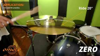 OMETE CYMBALS SOUND DEMO SPACECALM ZERO BLAZZARS B8 [upl. by Ivatts]