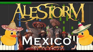 Alestorm  Mexico Synthesia piano tuto [upl. by Poland]