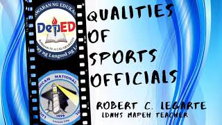 Sport Officiating  Qualities of Sports Official [upl. by Herwin]