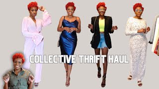 EVERYTHING I THRIFTED LATELY Collective Thrift Haul amp TryOn Fashion amp Home Decor [upl. by Nevanod]