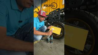 New POLYOL Chain Care Product bigbearbangalore motorcyclechain polyolchaincare motorcyclelife [upl. by Debor]