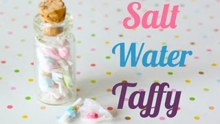 Salt Water Taffy  Polymer Clay Candy Bottle Jar Tutorial [upl. by Ambrosio35]